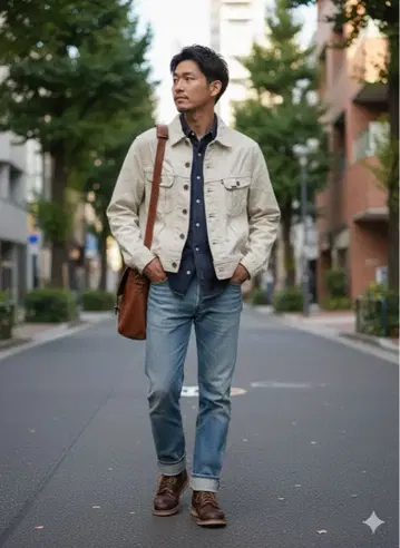 복각 Lee 웨스터너 100-J 사이즈 36 코튼 새틴 아이보리