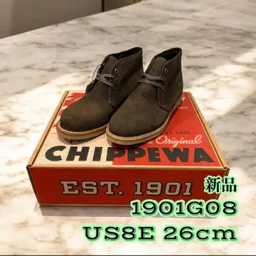 새상품 치페와 1901G08 50s 복각 스웨이드 처카 부츠 26.0