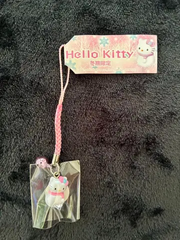 지역 한정 헬로키티 겨울 한정판 스트랩 눈사람 레어