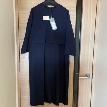 nooy 케이프 드레스 네이비