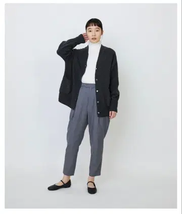 로이질 홀가먼트 캐시미어 혼방 천축 가디건