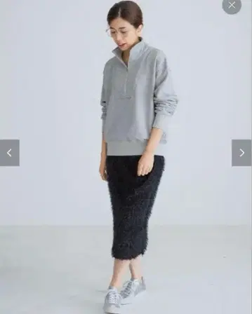 미사용 새상품! IENA LIEN 하프 지퍼 맨투맨