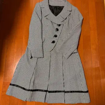 17호 하운드투스 체크 패턴 상하의 세트