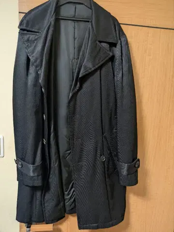 5351 Pour Les Hommes 블랙 트렌치코트 F