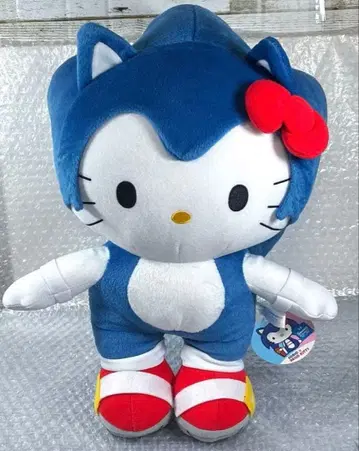 소닉 헬로키티 슈퍼 점보 봉제 인형