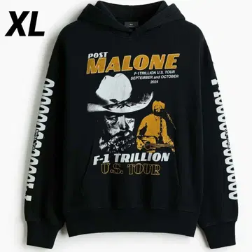 미사용 새상품 포스트 말론 F-1 Trillion U.S.Tour 후드티