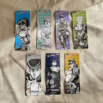 죠죠의 기묘한 모험 애니버서리즈 제일복권 책갈피 7장 세트