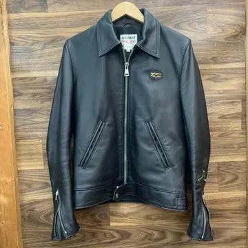 Lewis Leathers 블랙 싱글 라이더 자켓