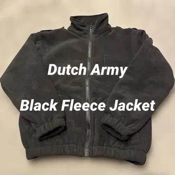 Dutch Army Black Fleece Jacket 네덜란드군