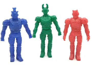 반다이 중갑 비 파이터 중갑 전사 세트 소프트 비닐 피규어 코만더