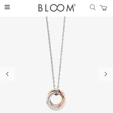 BLOOM 목걸이 43cm 핑크
