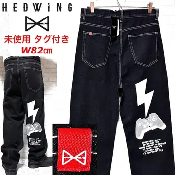 [미사용 택 포함] HEDWING 게임 세트 데님 팬츠 배기진