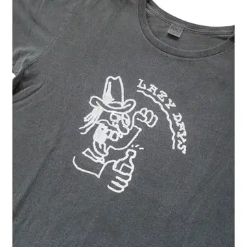 FUCT 팩트 LAZY DAYS 싱글 스티치 T셔츠 L 그레이