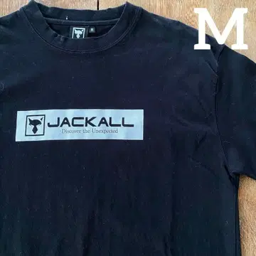 쟈칼 로고 티셔츠 블랙 반팔 농어 낚시 M 블랙 낚시