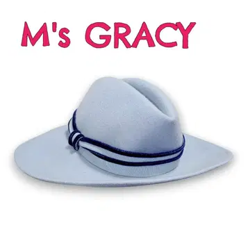 [ 미사용 ] M'S GRACY 엠즈 그레이시 페도라 햇 라이트 플루