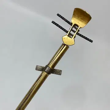 012411 쿠노이치 침 앤티크 금공 샤미센과 부품 헤어콤