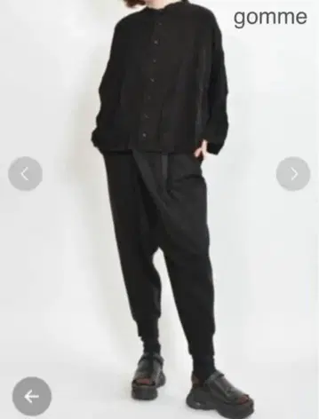 gomme 웜 분또 턱 사루엘 팬츠 M