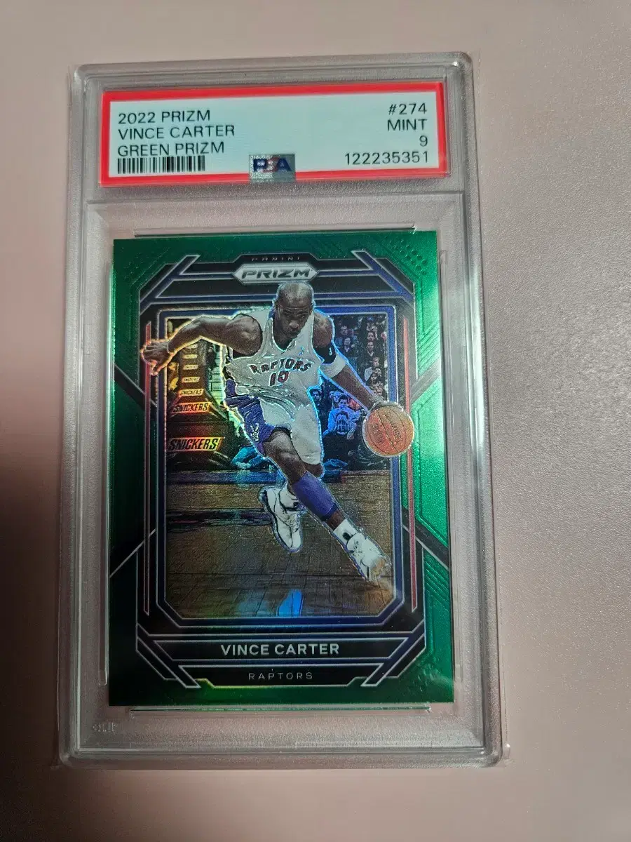 NBA)빈스 카터 PSA 9등급 2022 Prizm Green