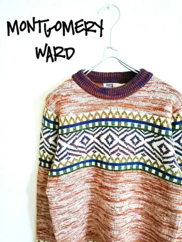 D221880 MONTGOMERY WARD 총 패턴 니트 60s-70s