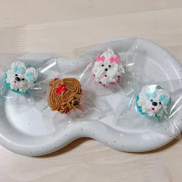 휘핑 강아지 케이크 마스코트 BC 가챠 4종 세트