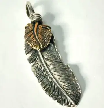 SAAD 하트 페더 펜던트 목걸이 탑 실버 정가 59800엔