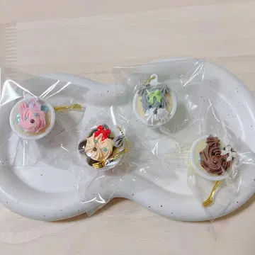 휘핑 페어리 케이크 동물들 가챠 4점 세트