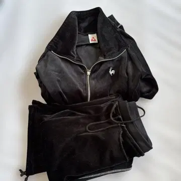 블랙 벨벳 셋업