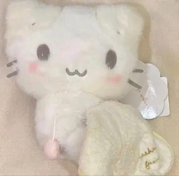 마쉬멜로우 같은 폭신폭신 냥코 봉제 인형 하얀 구름에서 낮잠 자기