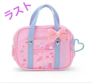 산리오 학원 반짝임부 마이멜로디 스쿨백풍 미니 파우치