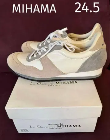 [ 미사용 새상품 ] 미하라 스니커즈 MIHAMA 24.5