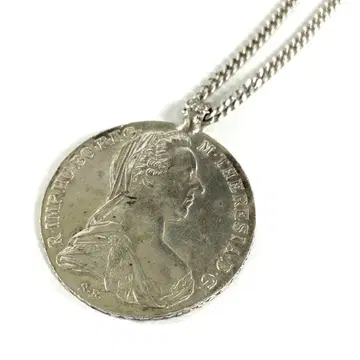 [ M1 ] SILVER 각인 은화 빈티지 목걸이