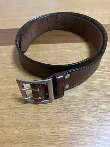 [ 리얼 맥코이 Buco ] 개리슨 벨트 브라운 34 더블 핀