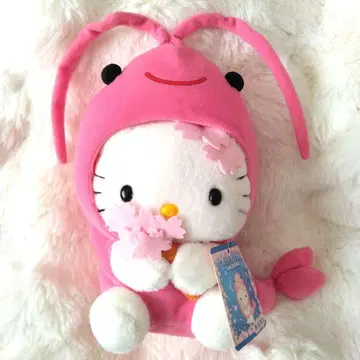 지역 한정 키티 시즈오카 벚꽃새우 봉제 인형 키티 산리오 핑크