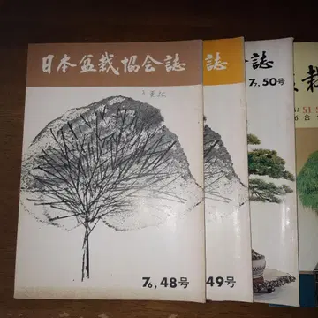 일본 분재 협회지 48호, 49호, 50호와 분재 춘추 128권