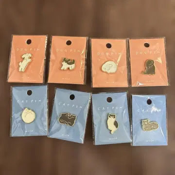 개와 고양이 핀 배지 8개 세트 DOGPIN CATPIN 선착순