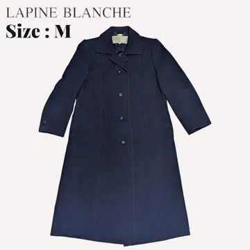 새상품급 LAPINE BLANCHE 네이비 롱 울 코트 M