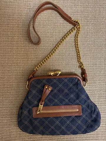 마크제이콥스 퀼팅 데님 숄더백