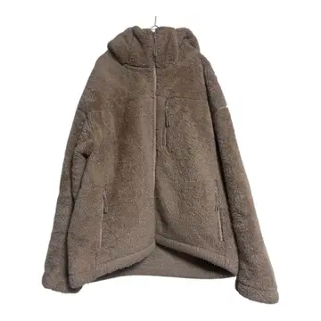 [방풍] 유니클로 퍼리 플리스 후드티 베이지 XL 착용감 있음