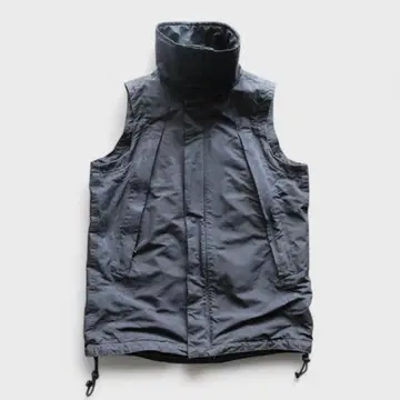 00s 'ripvanwinkle' Y2K 테크 기어 베스트 다크 의류