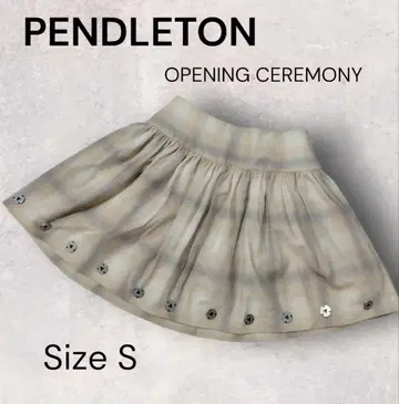 PENDLETON OPENING CEREMONY 체크 스커트 S