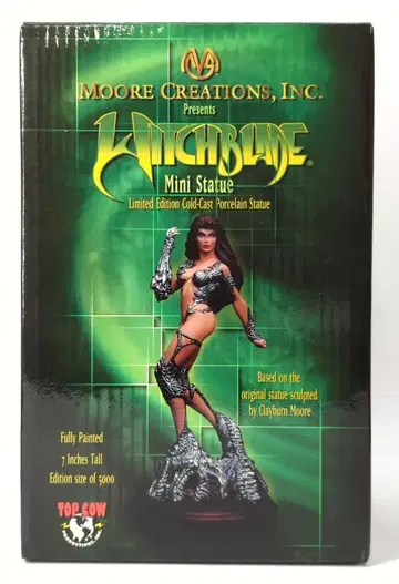 MOORE CREATIONS 콜드 캐스트 포셀린 스컬프처 위치 블레이드