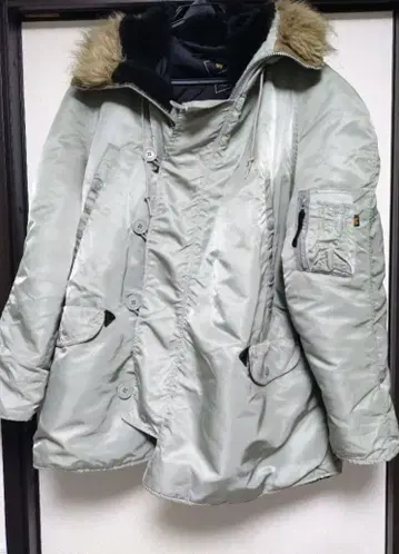 알파인더스트리 N3-B 실버 L 사이즈 USA제