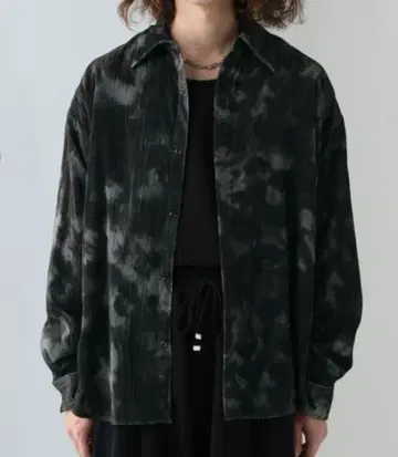 올빼미 무늬 크러쉬 벨루어 셔츠(HARE)