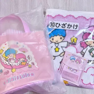 키키라라 복권 산리오 뽑기 백 무릎 담요 거울 빗 세트