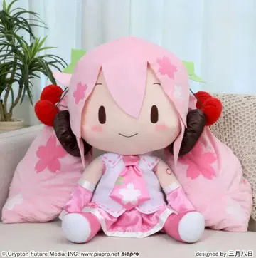 하츠네 미쿠 시리즈 벚꽃 미쿠 후와푸치도데카 점보 봉제 인형