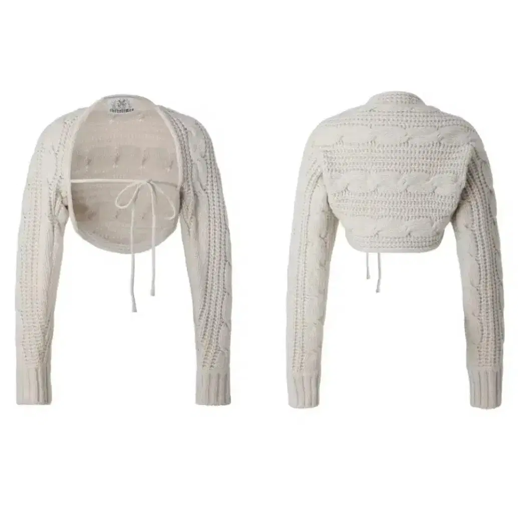 カーディガン threetimes cable wool bolero Threetimes Cable Bolero Cardigan Ivory #쓰리타임즈,#쓰리타임즈