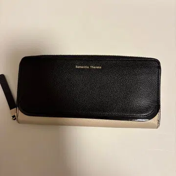 Samantha Thavasa 장지갑 블랙 베이지