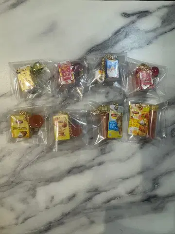 Lipton 미니어처 참 & 구미 미니어처 참 8개 컴프 세트