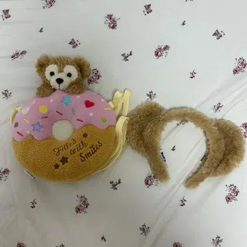 더피 도넛형 숄더백 머리띠 세트