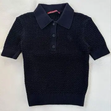UNIQLO x 네이비 폴로 니트 S 코튼 린넨